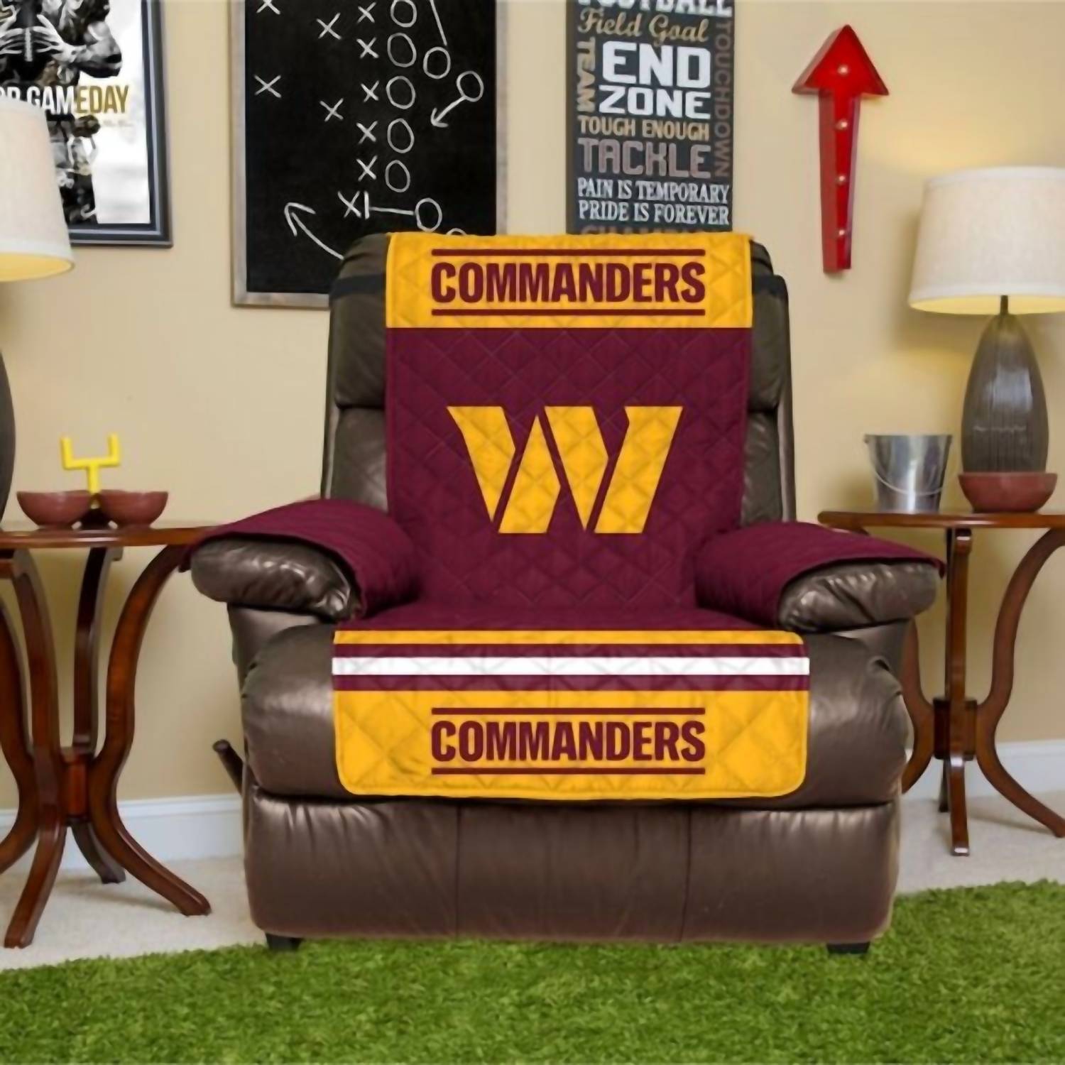 NFL Apparel Washington Commanders Recliner Protector in maroon - item