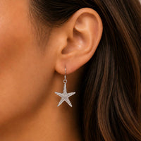 Gold & Honey - Women's Starfish Dangle Earrings