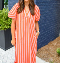 Karlie - Striped Maxi Dress