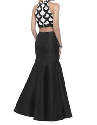 Blush Prom - Beaded Scallop Two Piece Prom Dress