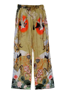 Cienna Lotus Sunset Pant in black multi - women's pants - view 4