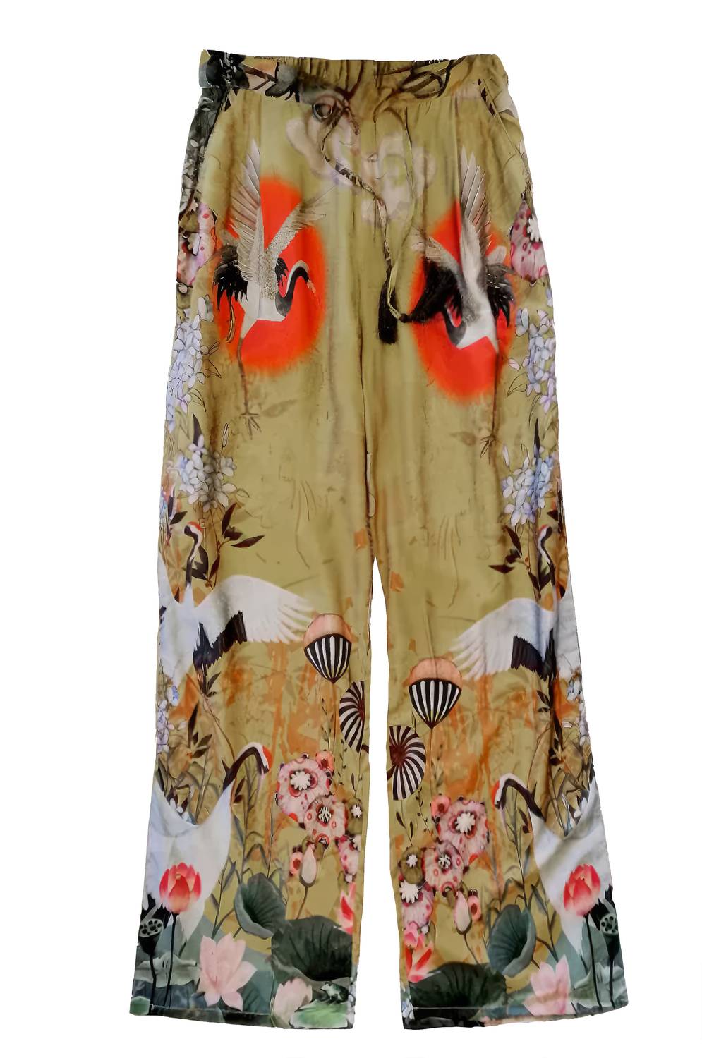 Cienna Lotus Sunset Pant in black multi - women's pants - view 4