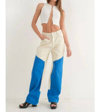 Pretty Garbage - Color Blocked Long Pants