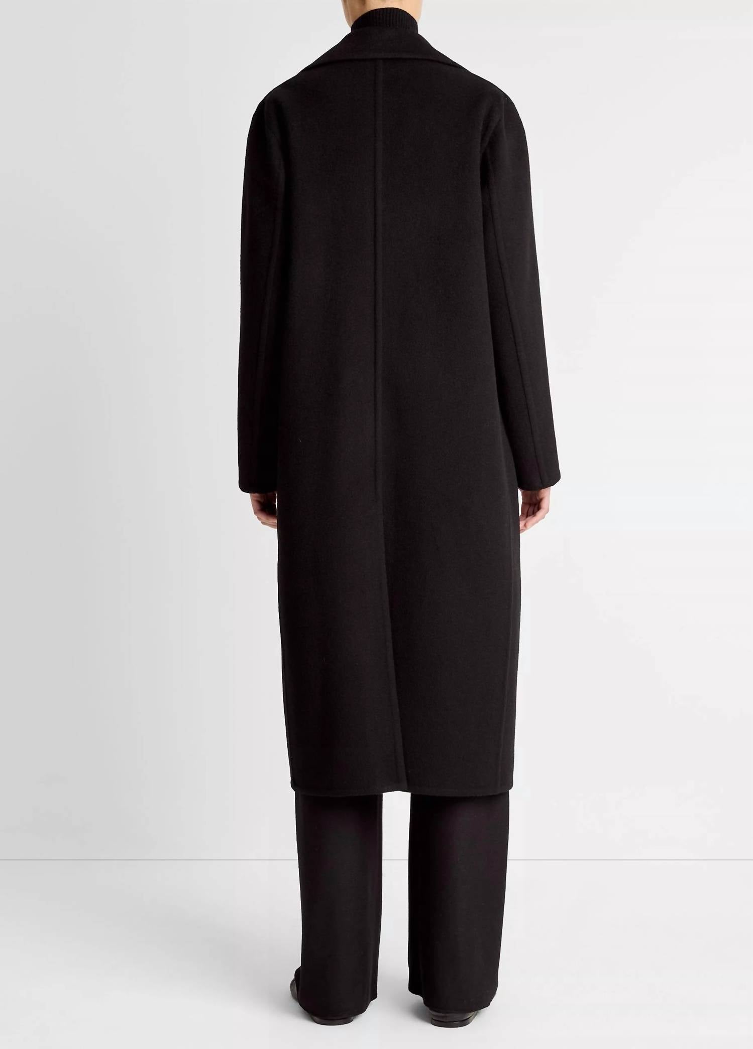 Vince - Wool-blend Double-breasted Long Coat