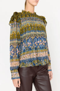 CHRISTY LYNN Alicia Top in mirage - women's blouse - detail view