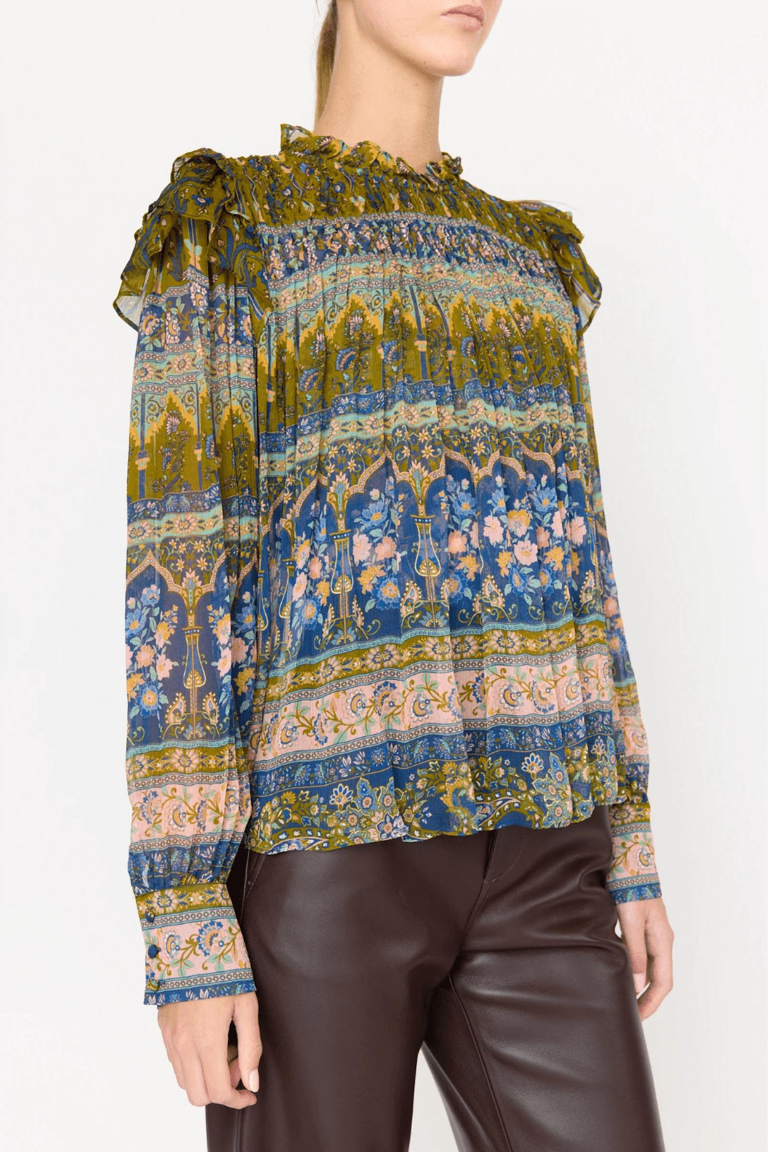 CHRISTY LYNN Alicia Top in mirage - women's blouse - detail view