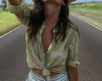 Samudra - Women's Frond Button Up Shirt