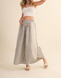 Klesis - Caitlin Dolphin Hem Wide Leg Pants