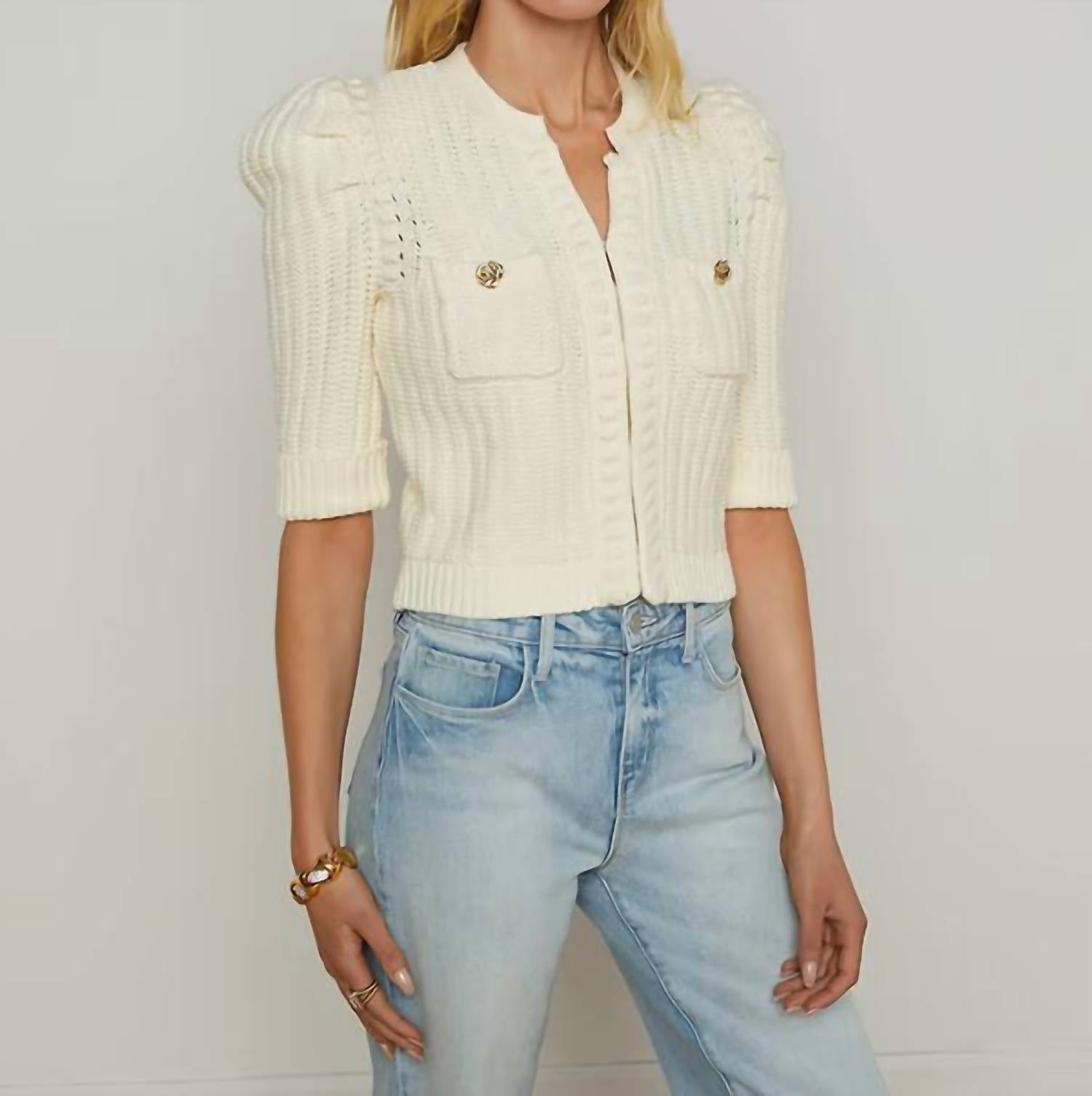 L'Agence - Delilah Cropped Cardigan