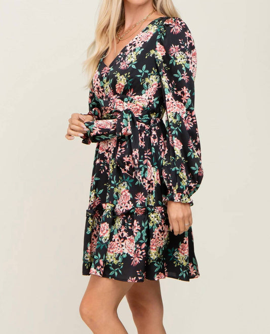 Able - Floral Satin Dress