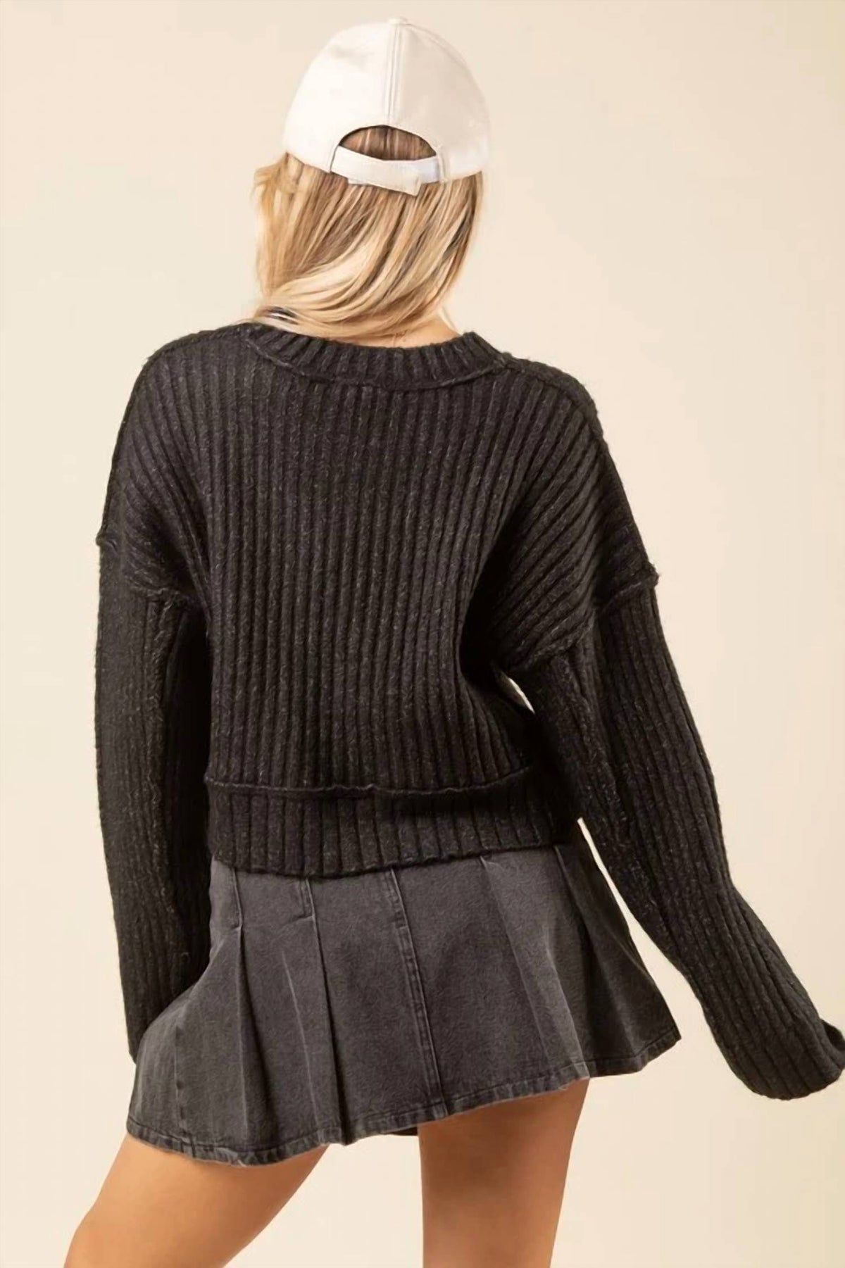 Very J - Ribbed Knit Sweater Pullover