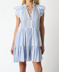 Olivaceous - Kaia Stripe Mini Dress