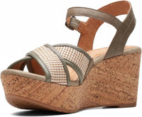 Clarks - Women's Elleri Plum Wedge Sandal