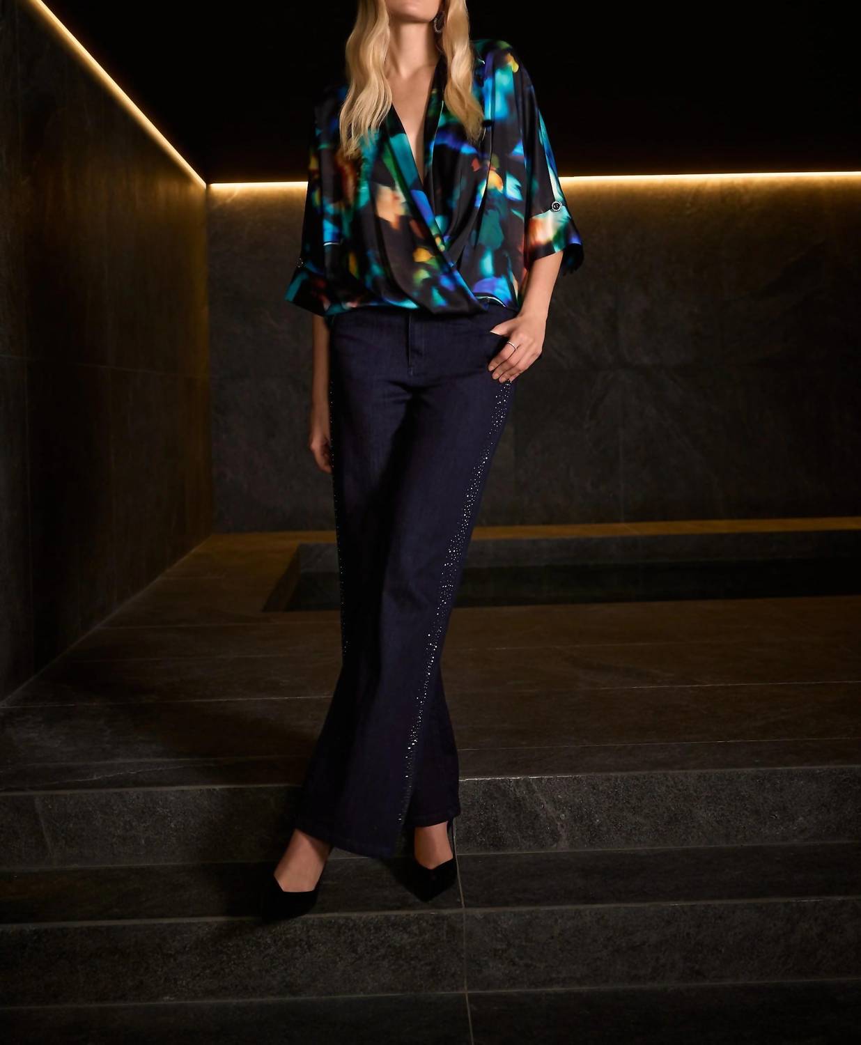 Joseph Ribkoff - Rhinestone Flared Jeans
