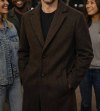 Hedge - Long Sleeve Wool Coat