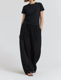 Grade & Gather - Relaxed Fit Eyelet Pants