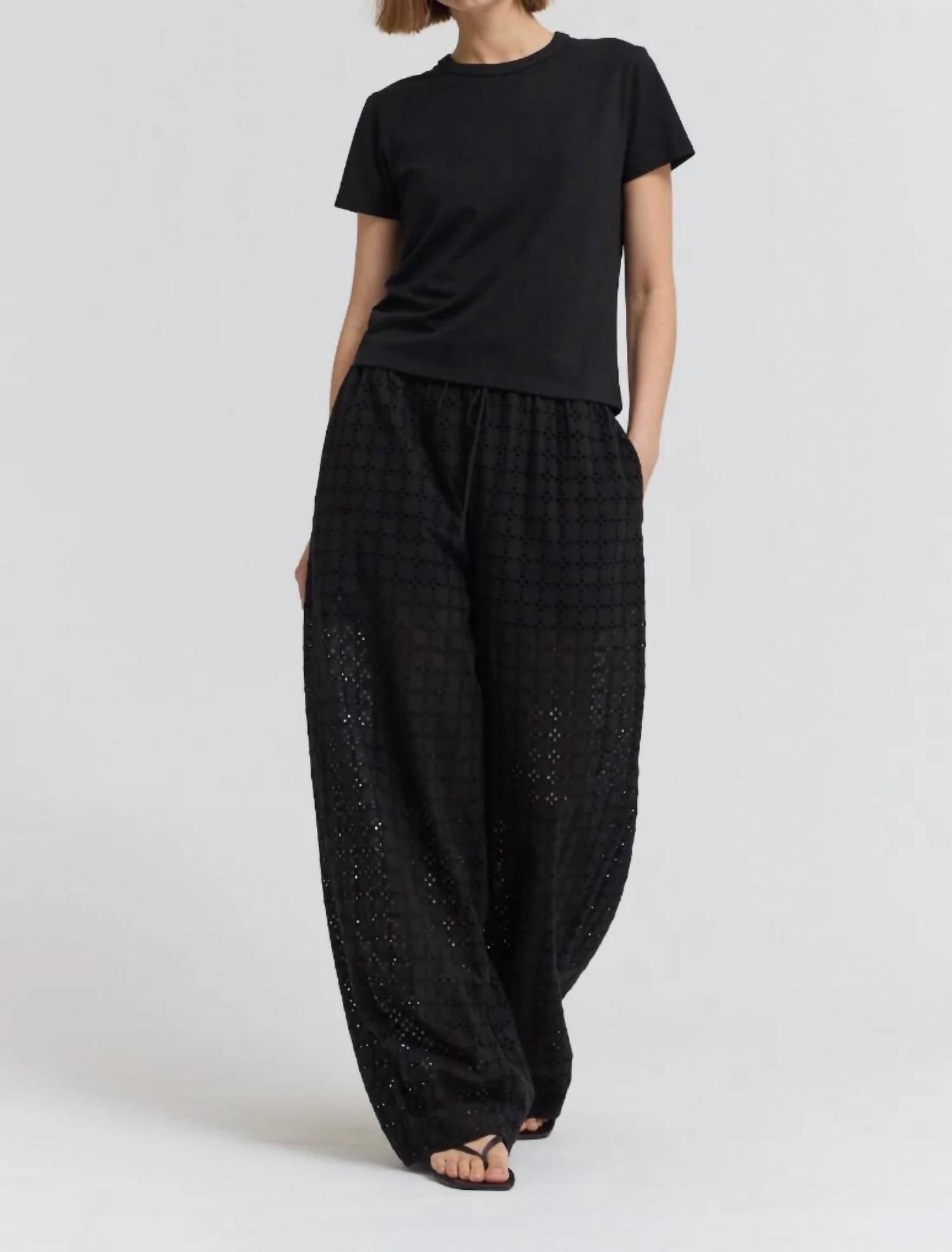 Grade & Gather - Relaxed Fit Eyelet Pants