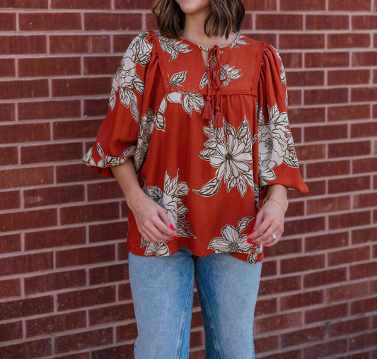 Easel - Amanda Floral Top