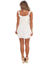 STORIA Happy to be Here Mini Dress in cream - women's dress - alternate view