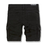 JORDAN CRAIG Boy's Cairo Cargo Shorts in black - kids' shorts - detail view