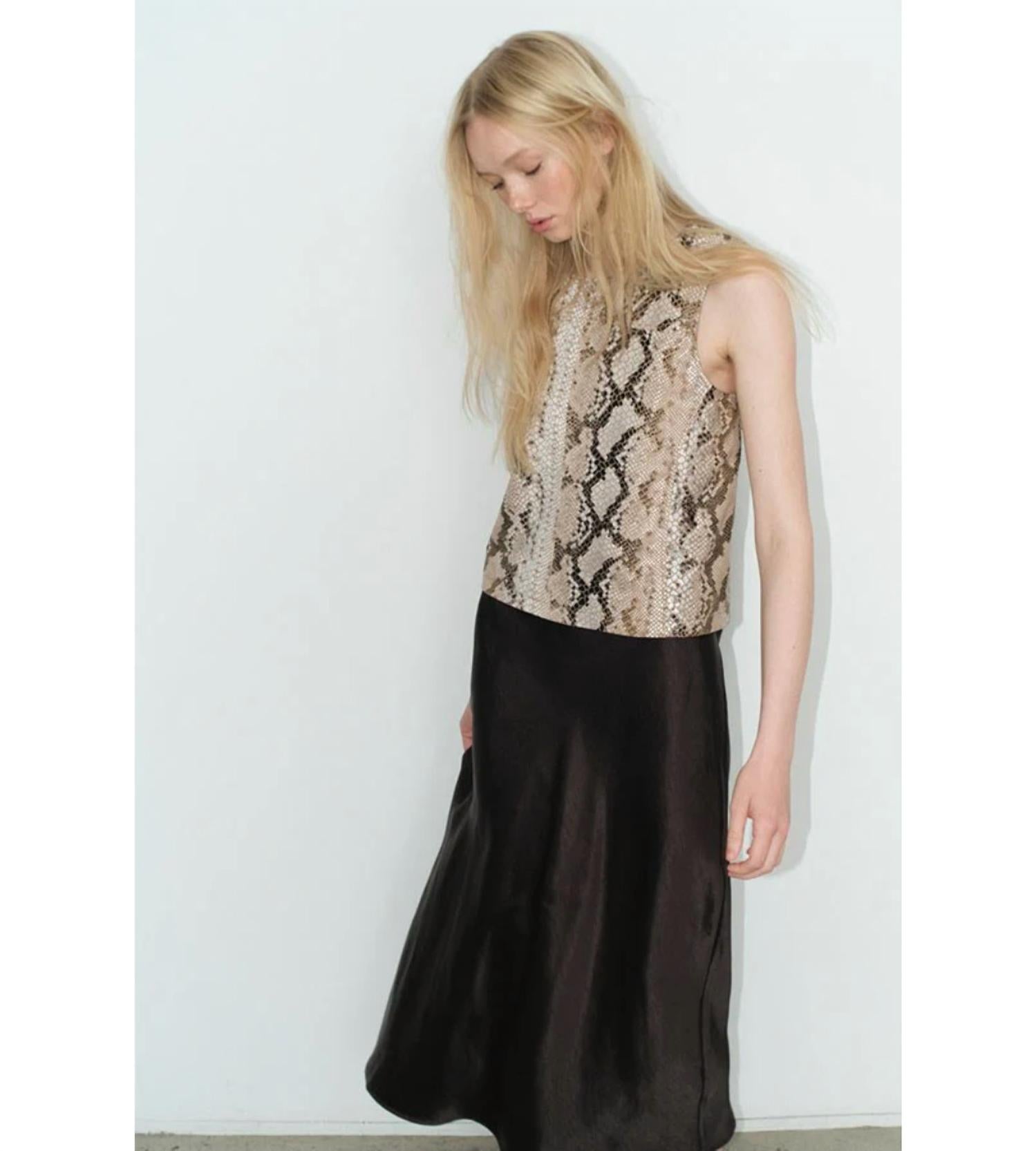Melissa Nepton - Troy Snake Print Top