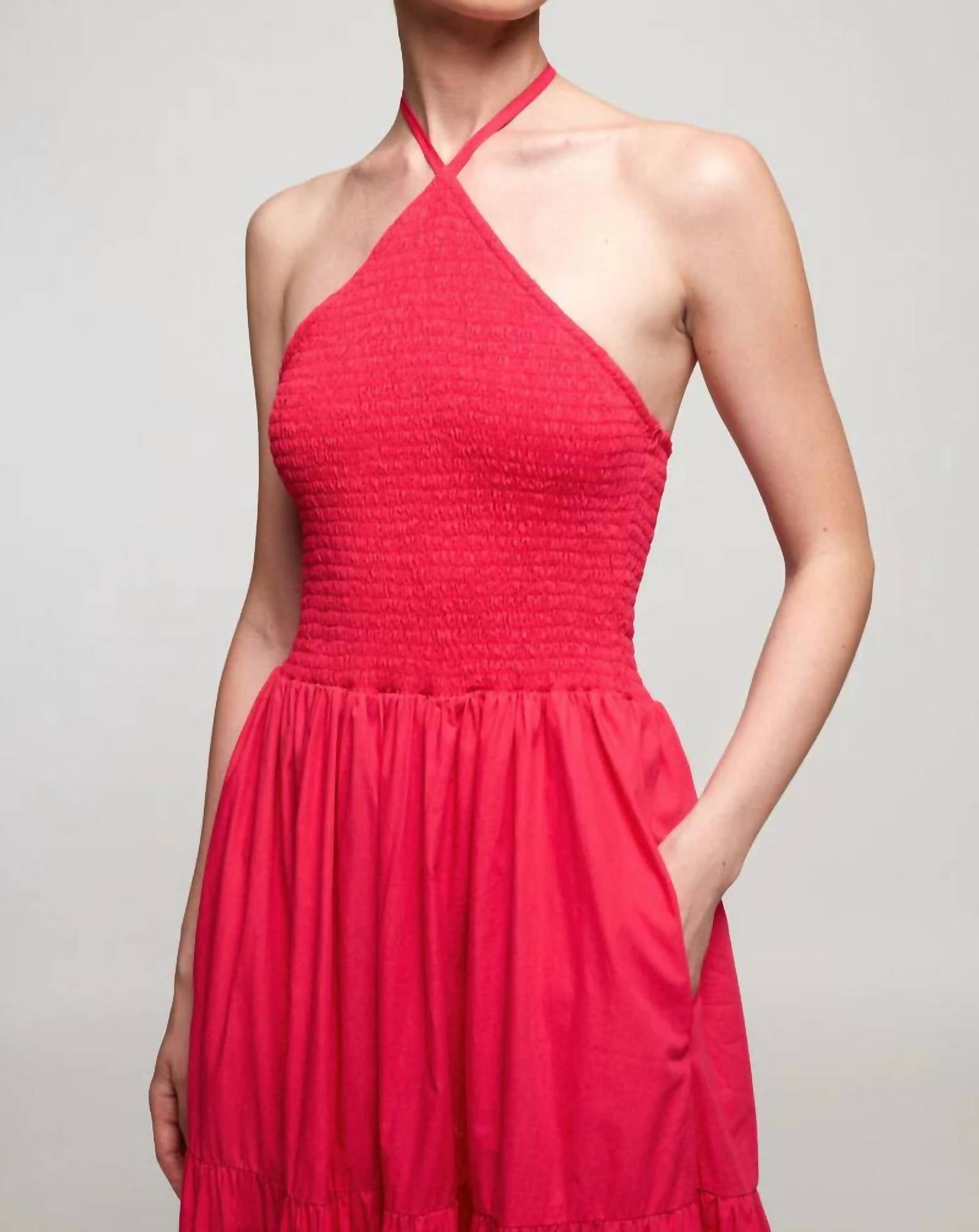 S/W/F - DIAMOND TIERED MAXI DRESS