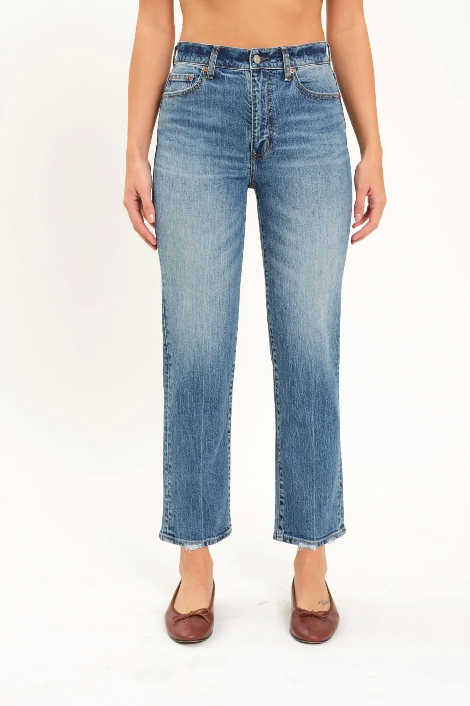 Daze - Straight Up High Rise Jeans
