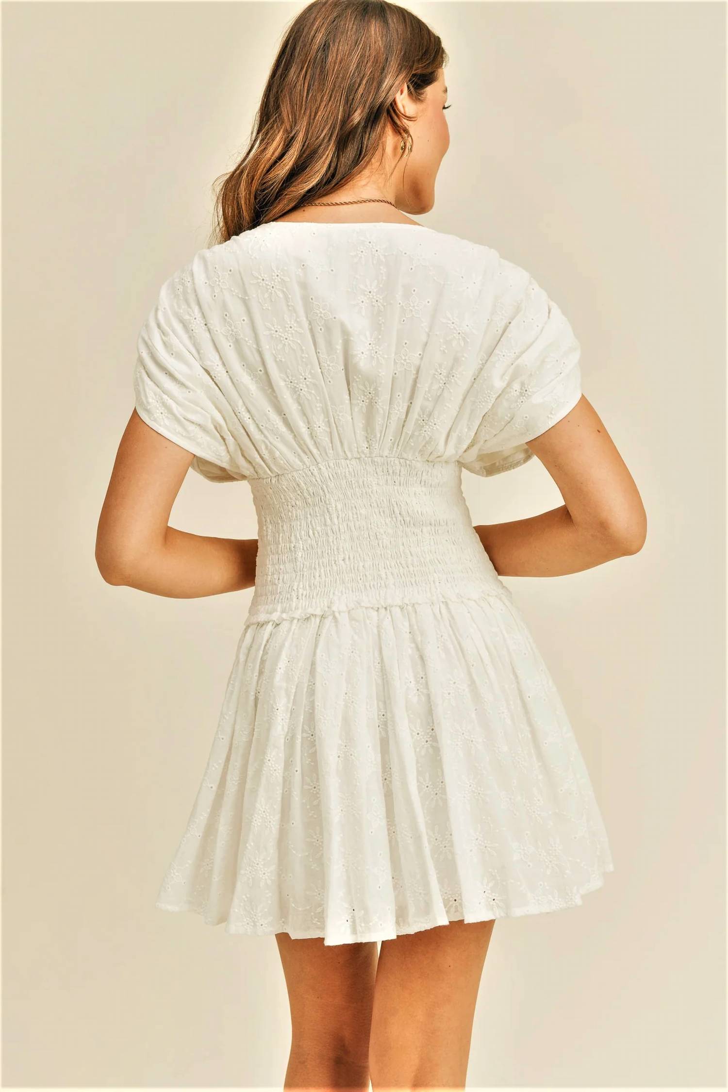 Reset By Jane - Eyelet Mini Dress