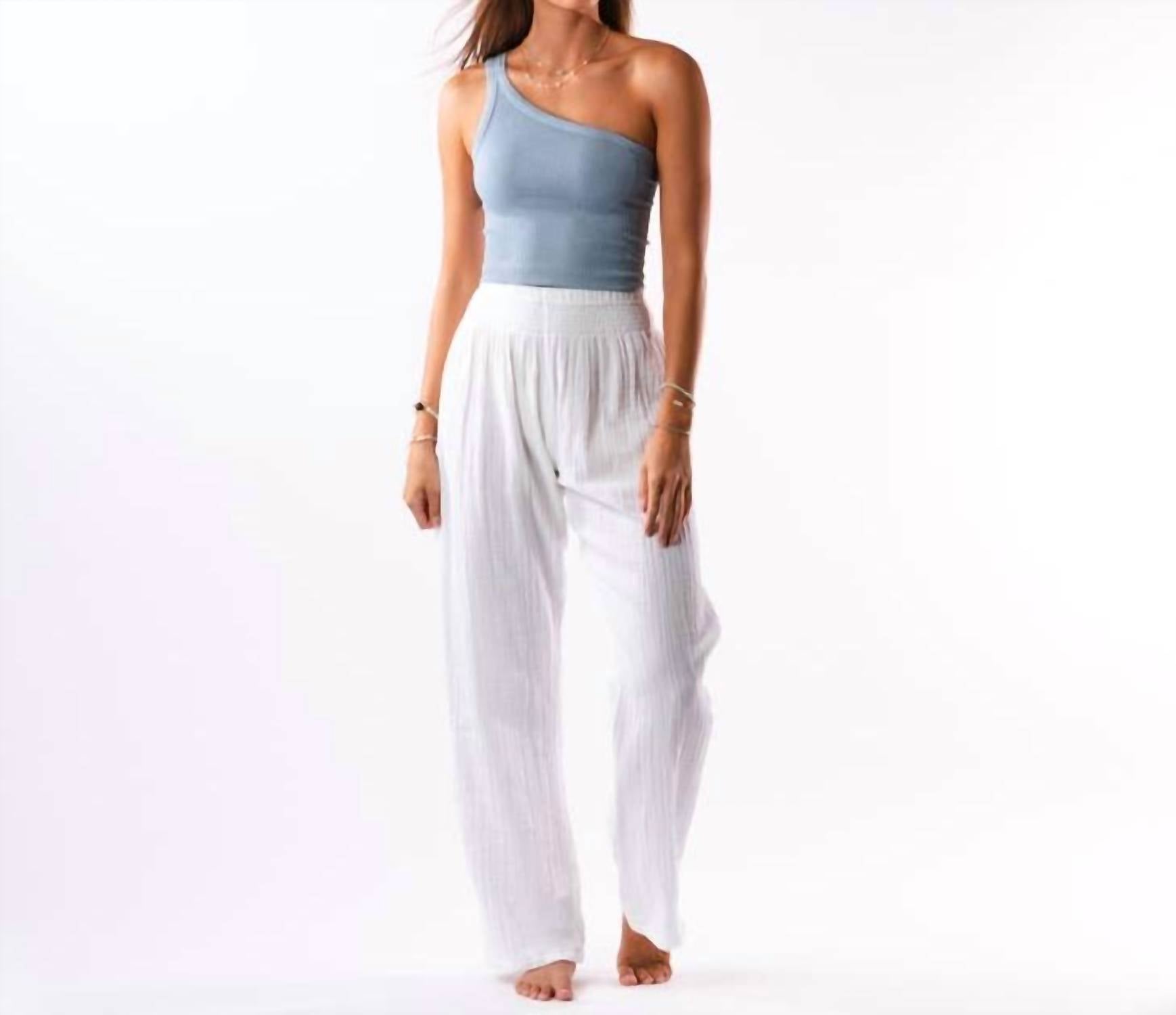 Lotus & Luna - Wide Leg Cotton Pants