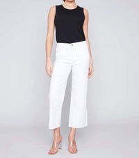 Charlie B - Regular Rise Flare Leg Raw Edge Jean