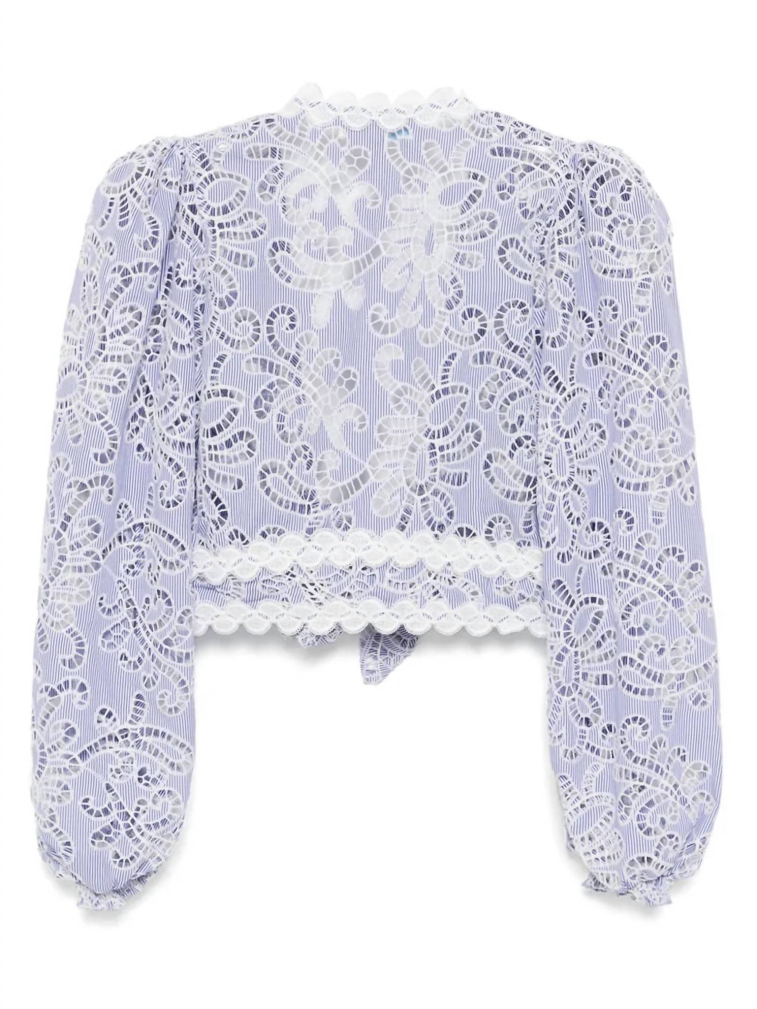 Waimari - Cecil Embroidered Eyelet Top