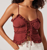 Astr - Islah Tie-front Top