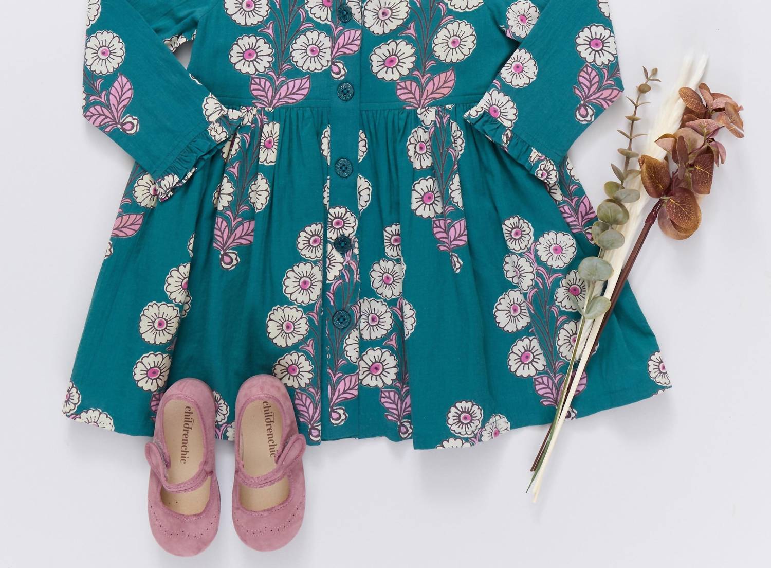 Pink Chicken - Girl's Autumn Dress