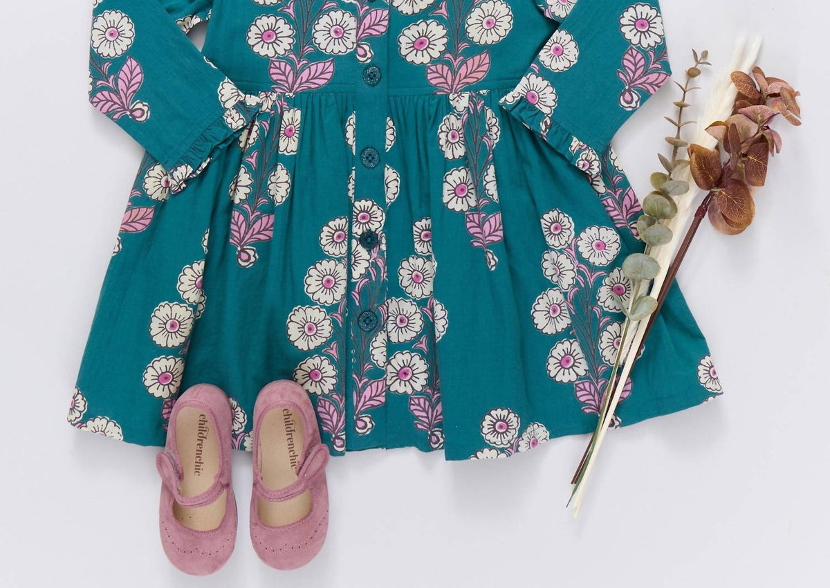 Pink Chicken - Girl's Autumn Dress
