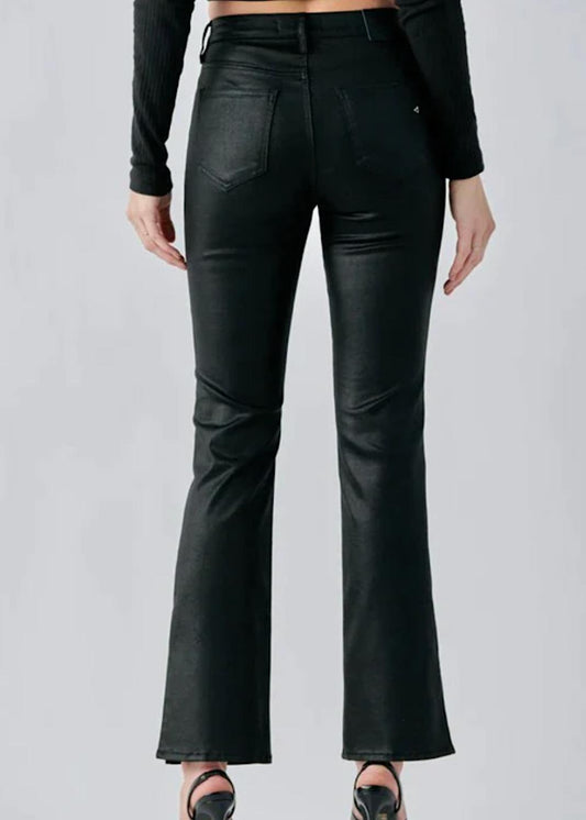 Hidden - Hi-rise Side Slit Bootcut