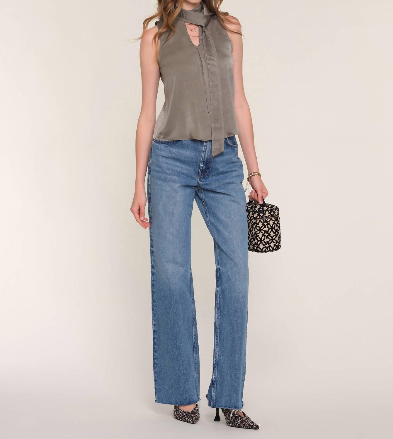 heartloom Joey Sleeveless Top in mineral - women's blouse - alternate view