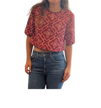Never A Wallflower - Half Sleeve Crop Bandana Top