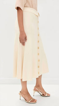 Zimmermann - Rebellion Buttoned Midi Skirt