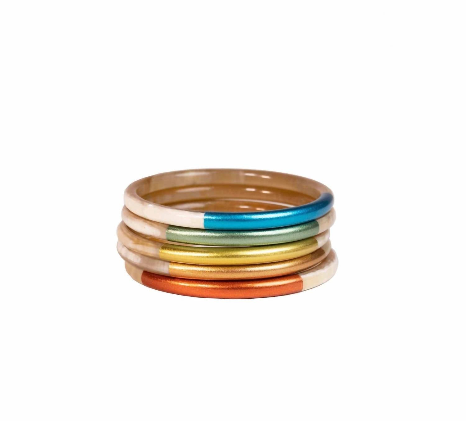 Sunshine Tienda - Women's San Pedro Metallic Bangle Set