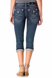 Miss Me - Midnight Stitch Capri