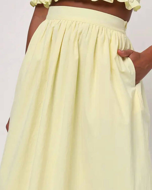 Lulus - Caroline Poplin Skirt