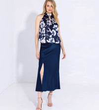 Go By Go Silk - Bubble Printed Silk Blouse