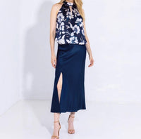 Go By Go Silk - Bubble Printed Silk Blouse