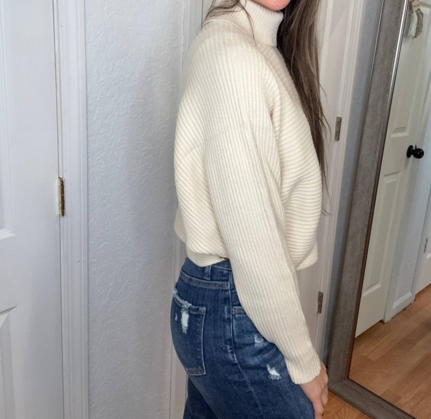 Skies Are Blue - Darlene Turtleneck Dolman Sweater