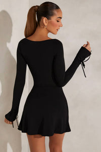Oh Polly - Amryn Long Sleeve A-line Mini Dress