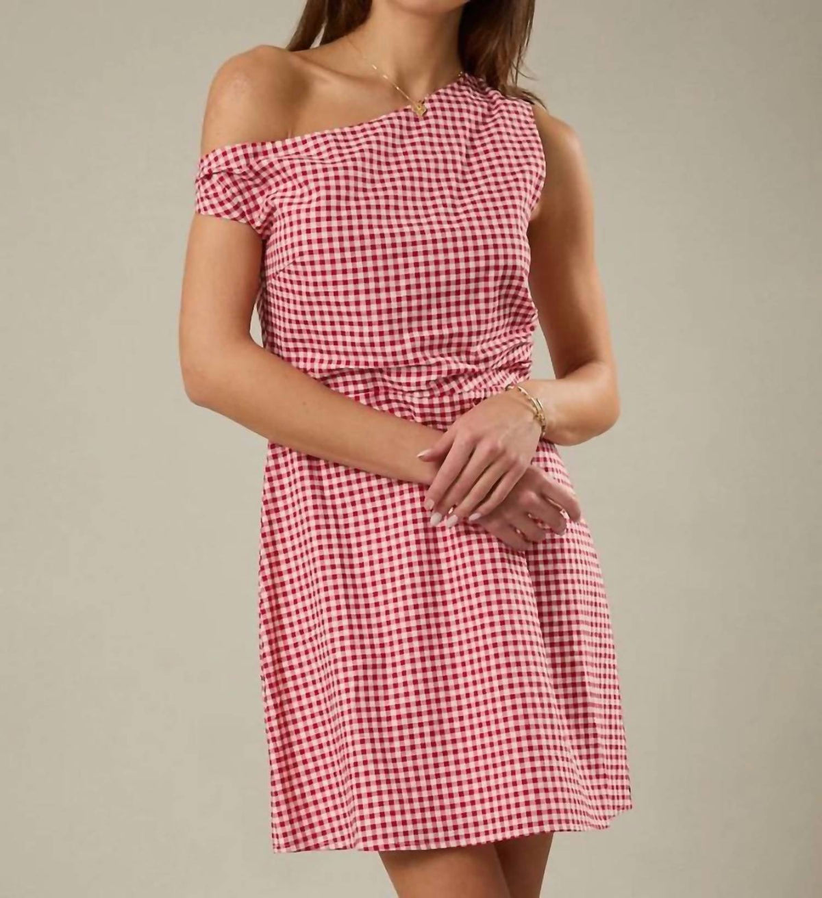 Sunday Edition - Asymmetrical Fit And Flare Mini Dress