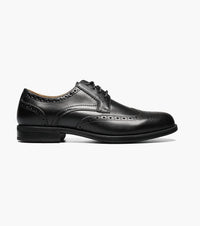 Florsheim Men's Midtown Wing Oxford Shoes in black - men's shoe - detail view
