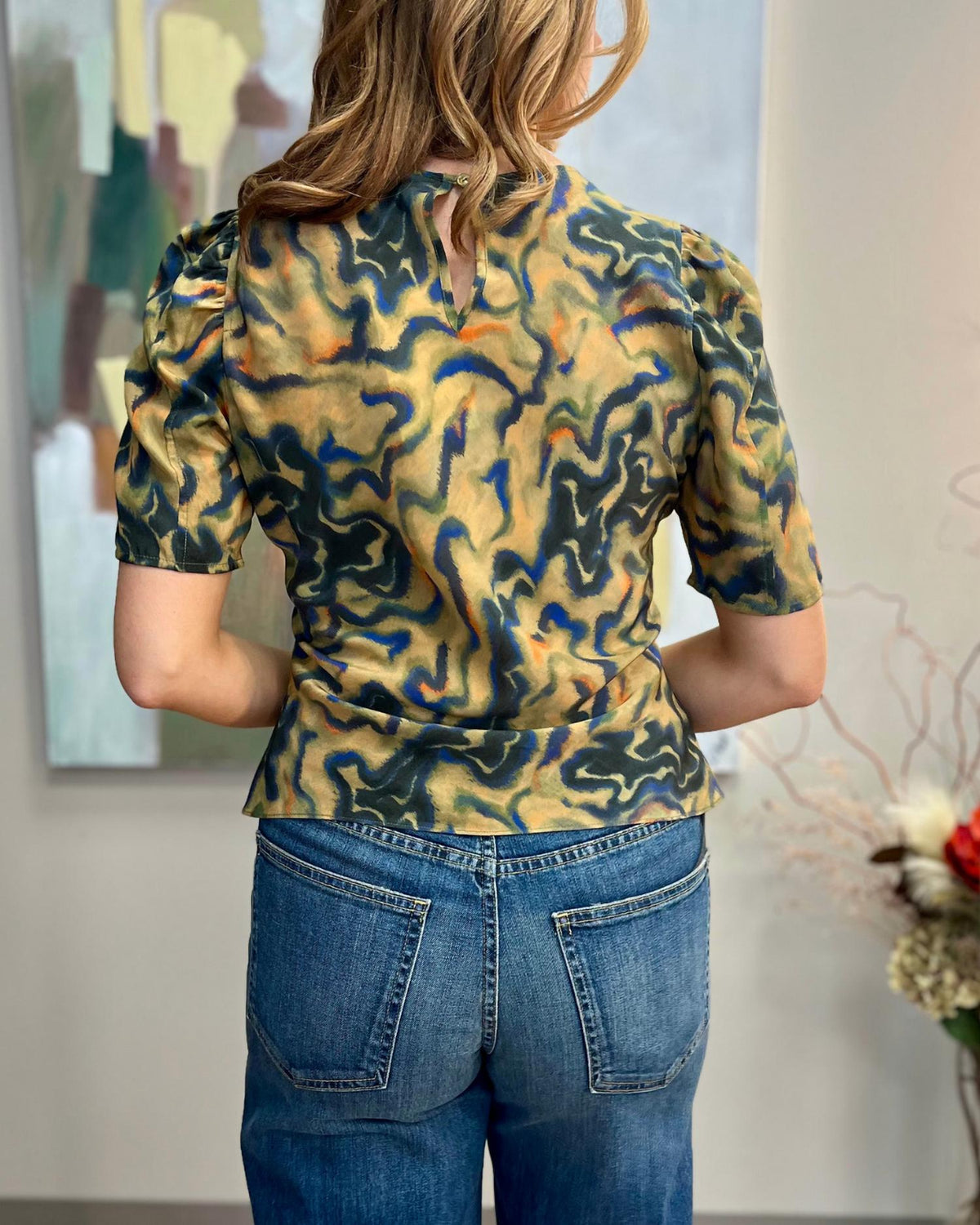 Ulla Johnson - Corine Short Sleeve Silk Top