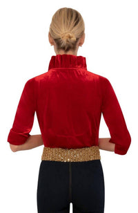 Gretchen Scott - Ruffle Neck Top