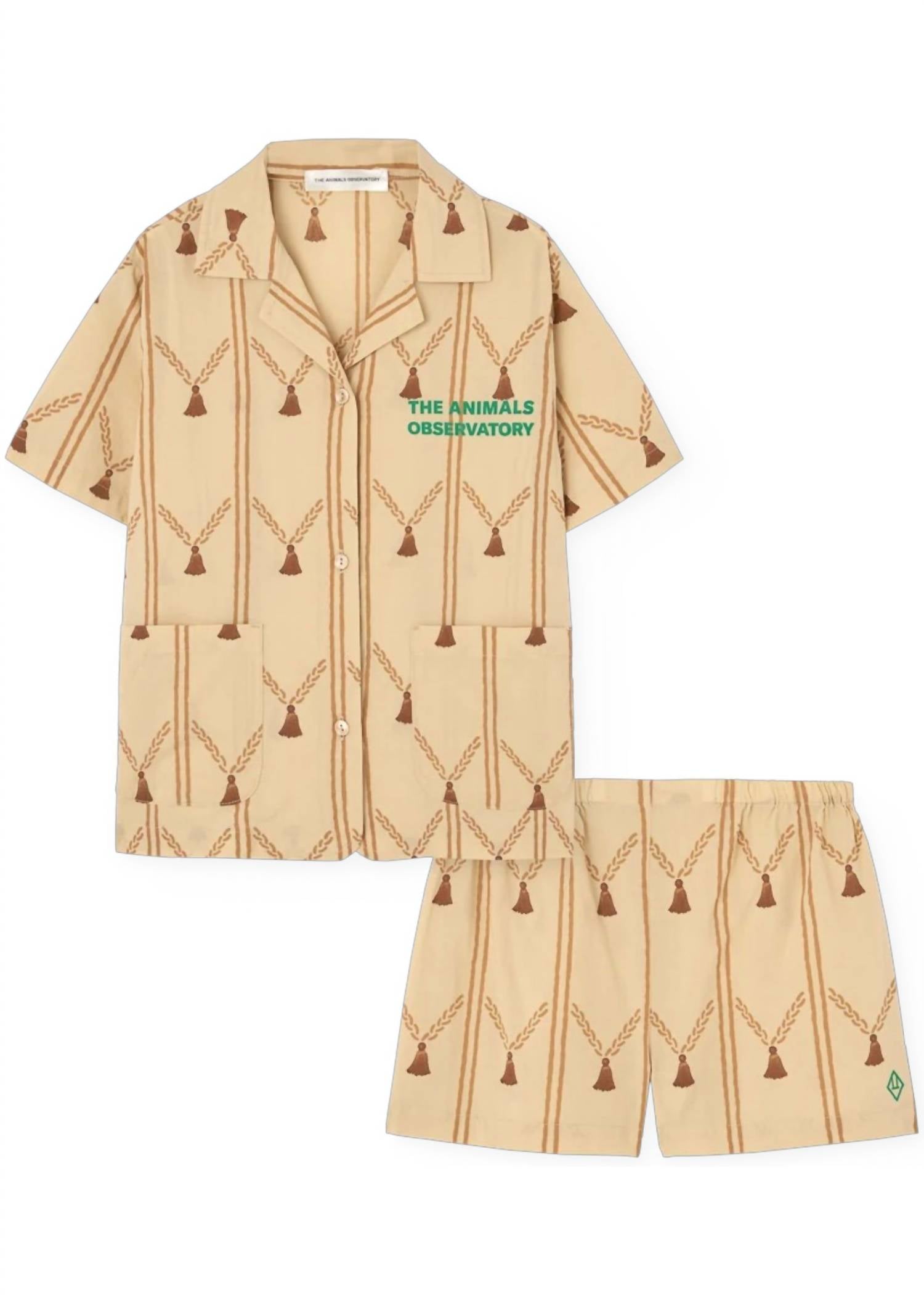 The Animals Observatory - Kid's Magpie Shirt And Shorts Set